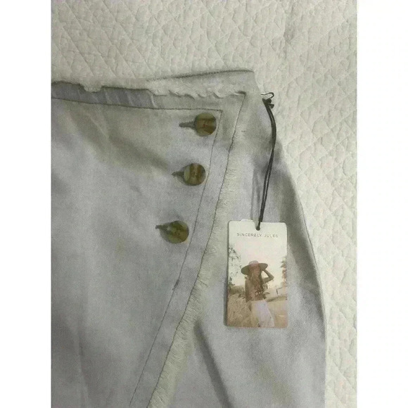 Sincerely Jules Retro High Slit Jean Denim Maxi Skirt 3 - Picture 2 of 3